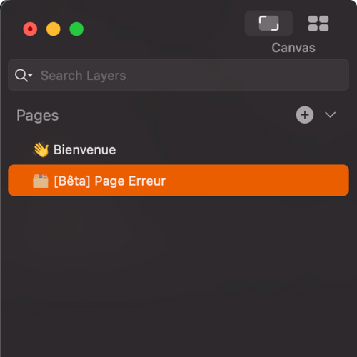 capture d'écran bêta dans le fichier des modèles<br>